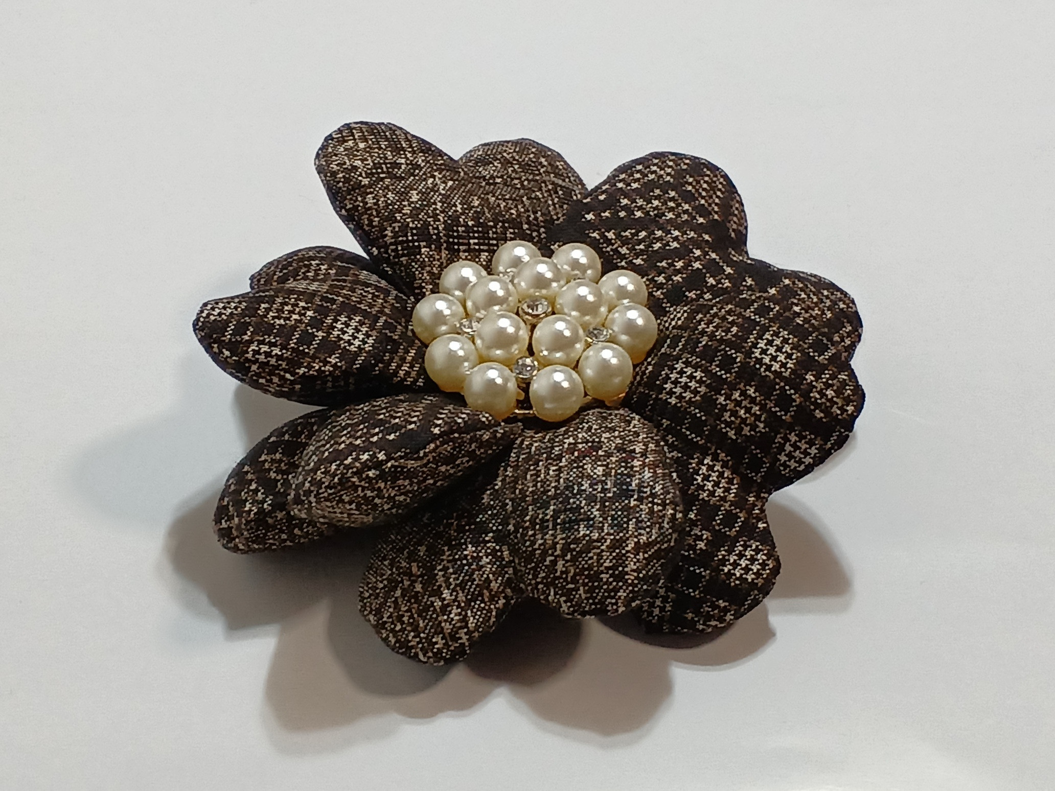 大島紬のコサージュ