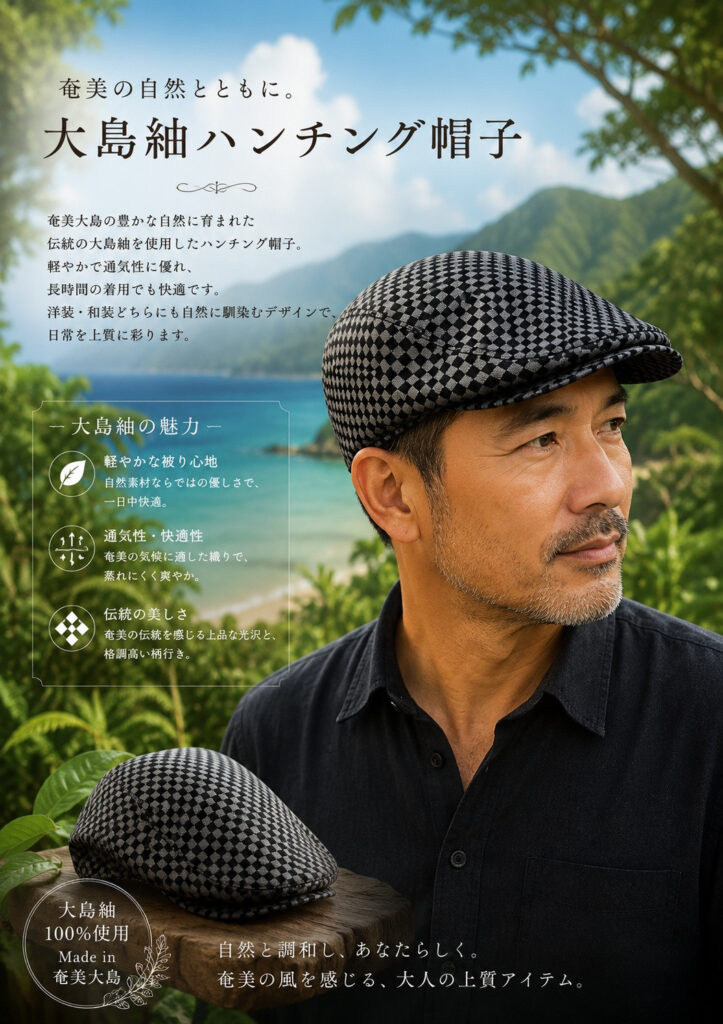 HOZUMIハンチング　市松模様