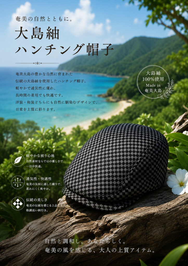 HOZUMIハンチング　市松模様